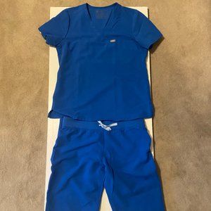Figs - Royal Blue - Livingston pants, Catarnia top - M